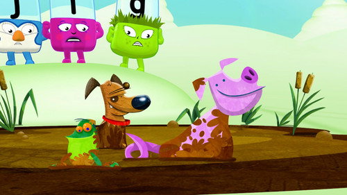 Alphablocks Season 3 Episode 7 - Frog on a Dog