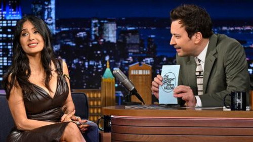 The Tonight Show Starring Jimmy Fallon Season 12 Episode 111 - Salma Hayek Pinault, Mel B, Amyl and the Sniffers