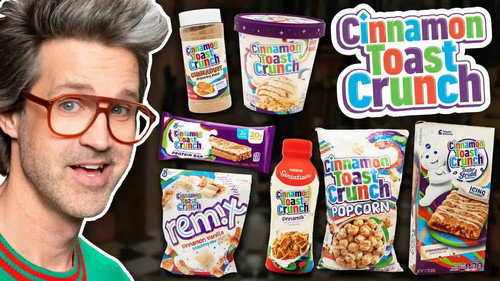 We Tried EVERY Cinnamon Toast Crunch Snack (Throwback) still