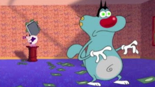 Oggy and the Cockroaches Season 1 Episode 22 - Go Slow With Your Dough