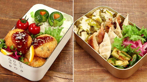 BENTO EXPO Season 4 Episode 6 - Gyoza Bento & Pastel Korokke Bento