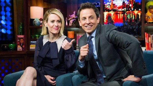 Sarah Paulson & Seth Meyers still