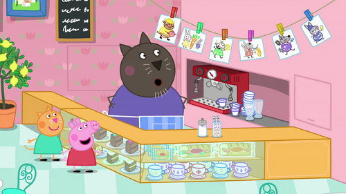 Peppa Pig Season 8 Episode 43 - Mr. Cat's Cafe