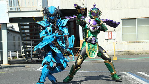 Kamen Rider Gaim Season 1 Episode 10 - Great Rider Gathering! Revealing the Mystery of the Forest!
