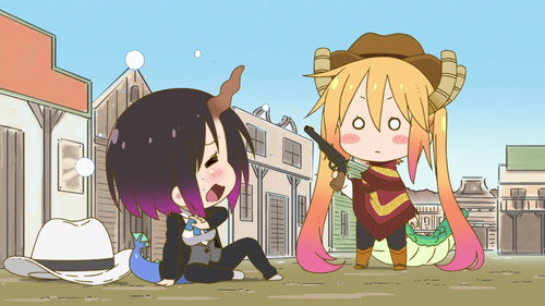 Miss Kobayashi's Dragon Something - Battle still