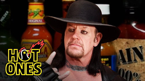 Hot Ones Season 13 Episode 8 - The Undertaker Takes Care of Business While Eating Spicy Wings