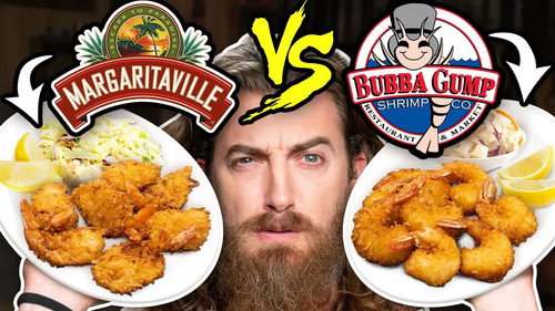 Margaritaville vs. Bubba Gump Taste Test | FOOD FEUDS still