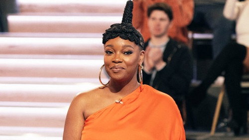 Jonathan Majors, Christina Jackson, Alex Aster, Jana Kramer, guest host Mario López still