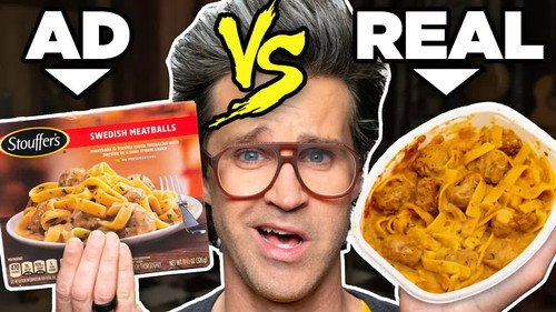 Frozen Food Ads vs. Real Life Food (Test) still