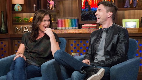 Maura Tierney & Topher Grace still