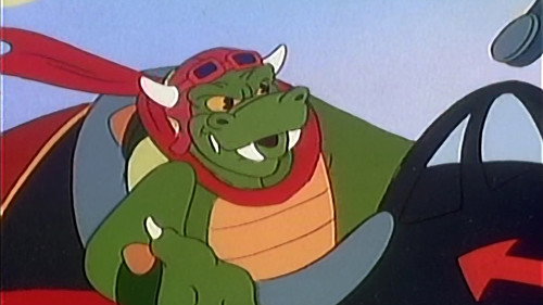 Mario and the Red Baron Koopa still