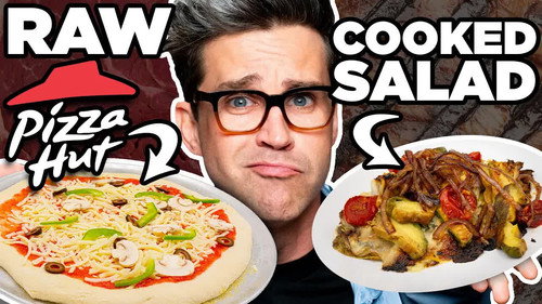 Raw Cooked Food vs. Cooked Raw Food Taste Test still