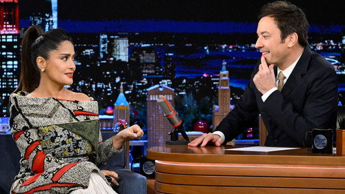 The Tonight Show Starring Jimmy Fallon Season 10 Episode 55 - Salma Hayek Pinault, Wiz Khalifa