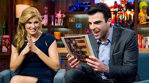 Connie Britton & Zachary Quinto still
