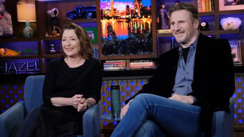 Lesley Manville & Liam Neeson still