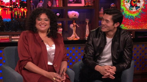 Henry Golding and Michelle Buteau still