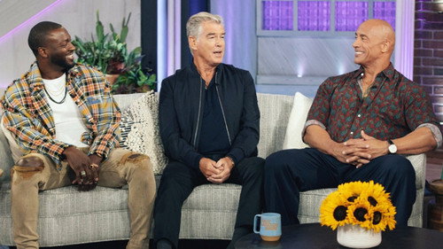 Dwayne Johnson, Pierce Brosnan and the Black Adam Cast still