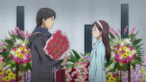 White Album Season 1 Episode 13 - Even though the glass was tipped over, didn't you notice? Not even one drop of water remained.