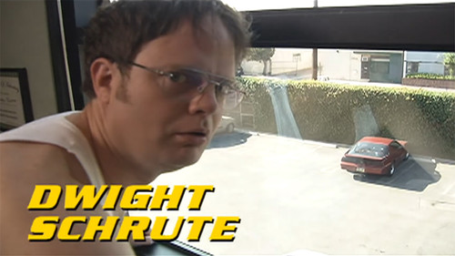 Dwight Schrute Music Video still