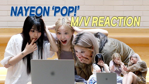 TWICE TV Season 20 Episode 1 - NAYEON “POP!” M/V Reaction with JEONGYEON & CHAEYOUNG