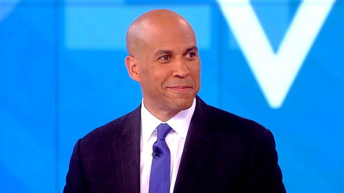 Cory Booker and Mary Wilson still