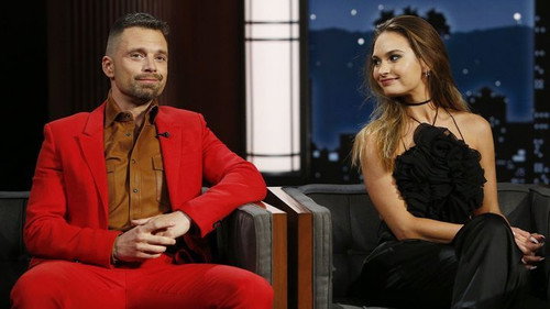 Lily James; Sebastian Stan; Quinta Brunson; Eric Bellinger still