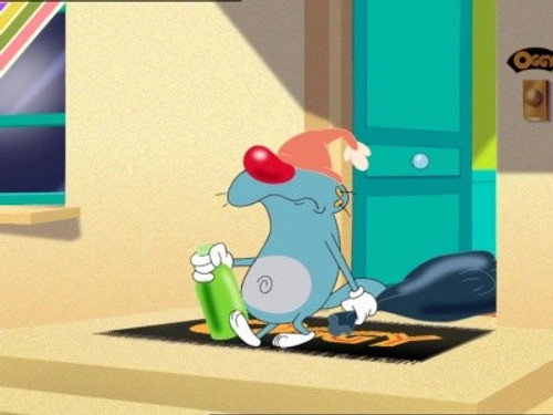Oggy and the Cockroaches Season 3 Episode 31 - Locked Outside