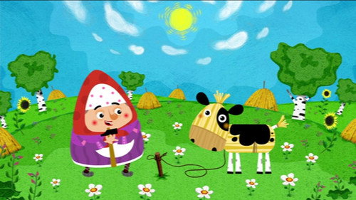 Masha's tales Season 1 Episode 12 - The straw bull calf