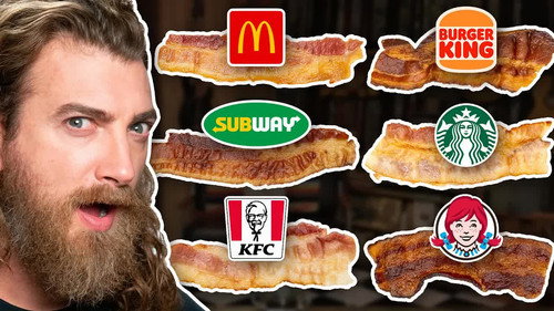 Good Mythical Morning Season 24 Episode 11 - Blind Fast Food Bacon Taste Test