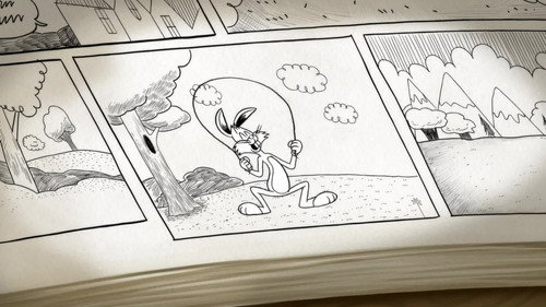 Funny Book Bunny still