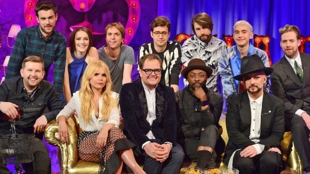 Will.i.am, Boy George, Paloma Faith, Ricky Wilson, Jack Whitehall, Charlotte Ritchie, Joe Thomas, Greg McHugh, Years and Years