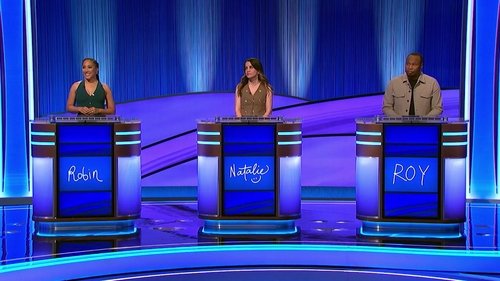 Background image for Semifinal #2: Robin Thede, Natalie Morales, Roy Wood Jr.