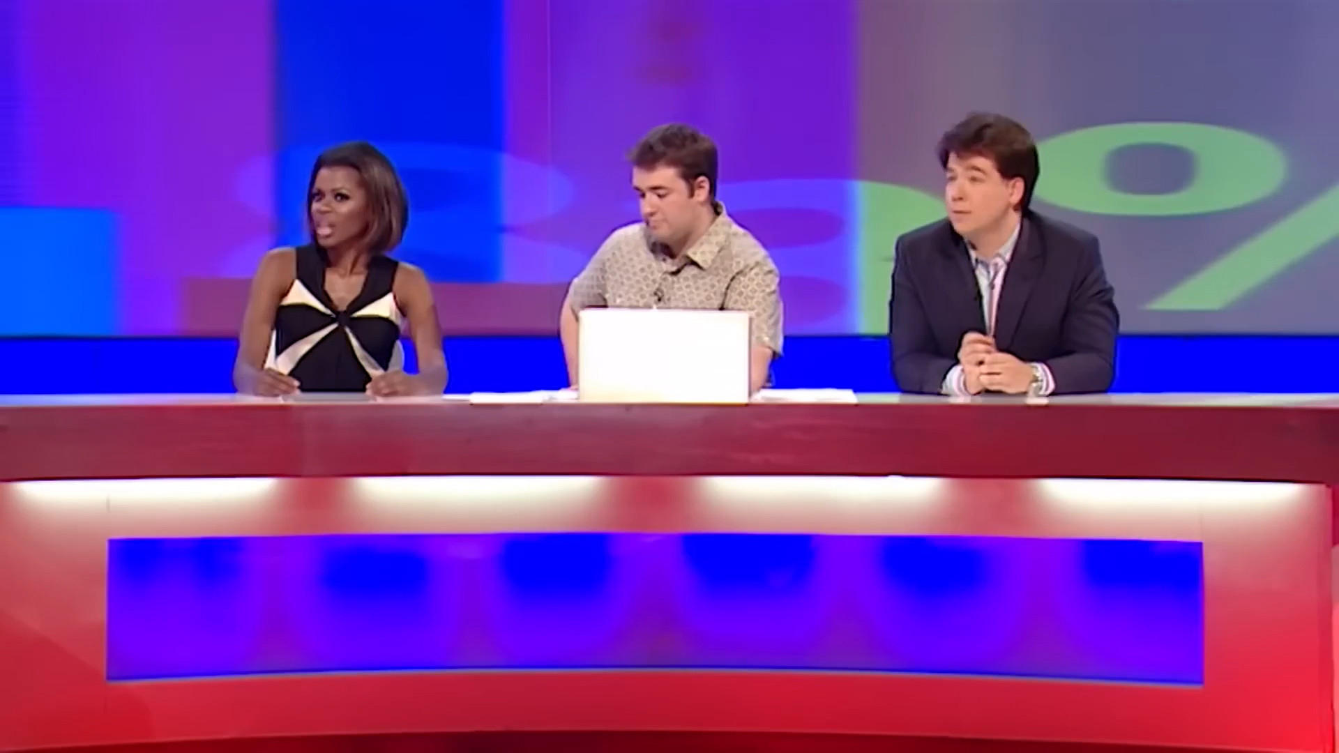 David Baddiel, Michael McIntyre, Chris Moyles, June Sarpong.